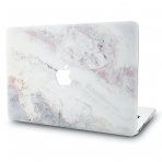 KEC MacBook Air Kapak Klf (13.3 in)-White Marble 2
