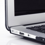 KEC MacBook Pro Retina Marble Klf (13 in)-Black Grey Marble
