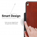 KHOMO iPad Pro Kalem Bölmeli Kılıf (10.5 inç)-Leather Brown