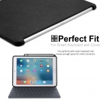 KHOMO iPad Pro Kalem Blmeli Klf (10.5 in)-Leather Black