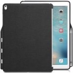 KHOMO iPad Pro Kalem Blmeli Klf (12.9 in)-Twill Gray