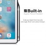 KHOMO iPad Pro Kalem Blmeli Klf (12.9 in)-Twill Gray