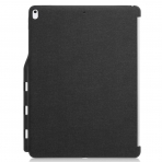 KHOMO iPad Pro Kalem Blmeli Klf (12.9 in)-Twill Gray