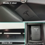 KIKIMO Tesla Model Uyumlu Manyetik Belge Dzenleyici -Black