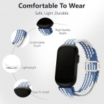  KONXISA Garmin CIRQA Uyumlu Naylon Kay��-Sky Blue
