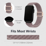  KONXISA Garmin CIRQA Uyumlu Naylon Kay��-Purple