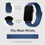  KONXISA Garmin CIRQA Uyumlu Naylon Kay��-Blue