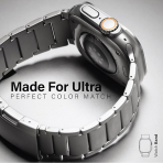 KORDIZ T01 Apple Watch Ultra 2. Nesil Kay -Natural Titanium 