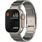 KORDIZ T01 Apple Watch Ultra 2. Nesil Kay -Natural Titanium 