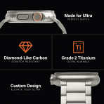KORDIZ T01 Pro Max Apple Watch Ultra 2. Nesil Kay -Silver