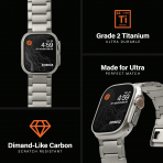 KORDIZ T01 Pro Max Apple Watch Ultra 2. Nesil Kay -Silver
