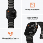 KORDIZ T01 Pro Max Apple Watch Ultra 2. Nesil Kay -Black 
