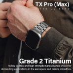 KORDIZ TX Pro Max Apple Watch Ultra 1/2.Nesil Kay-Black 