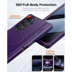Kaiiecal Galaxy Z Fold 8 Ultra MagSafe Koruyuculu K�l�f-Dark Purple