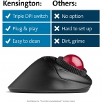 Kensington Orbit Fusion Kablosuz ztopu Mouse (K72363WW)