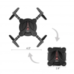 Kidcia RC Quadcopter Hava Arac/Drone (FPV Kamera)-Black