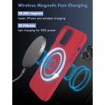 Kimguard Silikon Manyetik iPhone 13 Pro Klf-Purple