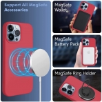 Kimguard Silikon Manyetik iPhone 13 Pro Klf-Purple