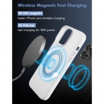 Kimguard Silikon Manyetik iPhone 12 Pro Max Klf-White