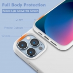 Kimguard Silikon Manyetik iPhone 13 Pro Klf-White