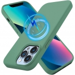 Kimguard Silikon Manyetik iPhone 13 Pro Max Klf-Light Green