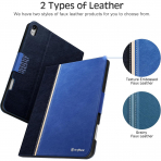 KingBlanc Deri iPad Air Klf (11 in)(6.Nesil)-Navy Blue