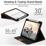 KingBlanc iPad Pro 13 �n� M5/M4 Uyumlu Deri K�l�f-Brown