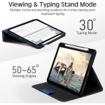 KingBlanc iPad Pro 13 �n� M5/M4 Uyumlu Deri K�l�f-Navy Blue