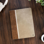 KingBlanc iPad Pro 13 �n� M5/M4 Uyumlu Deri K�l�f-Beige Camel 