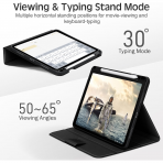 KingBlanc iPad Pro 13 �n� M5/M4 Uyumlu Deri K�l�f-Black Gray