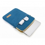 Kinmac Laptop Sleeve Kanvas anta (11.6-12.5 in)-Blue