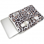 Kinmac Su Geçirmez Laptop Çantası (15-15.6 inç)    -Leopard Pink