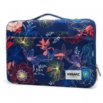 Kinmac Su Geirmez Laptop antas (15-15.6 in)    -Blue Flowers