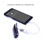 Kinps Micro USB to USB 2.0 OTG Adaptr (Beyaz)