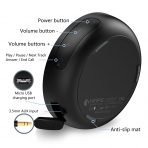 Kinps SoundCircular Bluetooth Hoparlr-Black