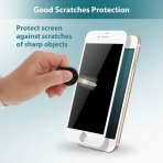 Klearlook Apple iPhone 7 Plus Privacy Serisi Temperli Cam Ekran Koruyucu (2 Adet)-Beyaz