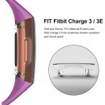 Kmasic Fitbit Charge 3 TPU Koruyucu Klf-Rose Gold