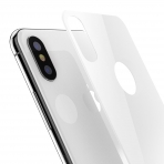 Kolpop iPhone X Arka Kapak Cam Ekran Koruyucu (Beyaz)