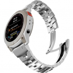 LDFAS Titanyum Garmin Fenix 7X/6X/5X Plus Kay -Silver 3 