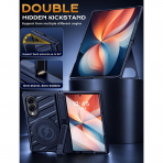 LEIAU Galaxy Z Fold 8 MagSafe Uyumlu �ift Standl� K�l�f-Blue