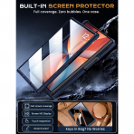LEIAU Galaxy Z Fold 8 MagSafe Uyumlu �ift Standl� K�l�f-Blue