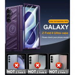 LEIAU Galaxy Z Fold 8 Ultra MagSafe Standl� K�l�f-Purple