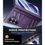 LEIAU Galaxy Z Fold 8 Ultra MagSafe Standl� K�l�f-Purple
