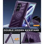 LEIAU Galaxy Z Fold 8 Ultra MagSafe Standl� K�l�f-Purple