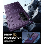 LEIAU Galaxy Z Fold 8 Ultra MagSafe Standl� K�l�f-Purple