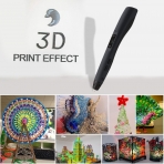 LESHP F10 3D Handheld Craft Art Professional Akll izim Kalemi-Black