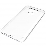 LK LG G6 Yumuak Deri Silikon Koruyucu Klf-Clear