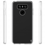 LK LG G6 Yumu�ak Deri Silikon Koruyucu K�l�f-Clear