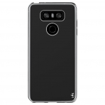 LK LG G6 Yumu�ak Deri Silikon Koruyucu K�l�f-Clear