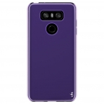 LK LG G6 Yumu�ak Deri Silikon Koruyucu K�l�f-Purple